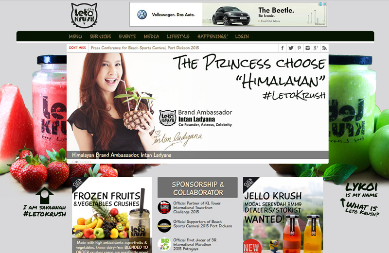 leto krush, frozen fruit crush