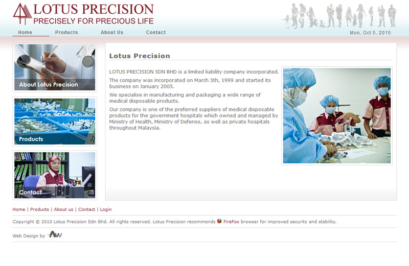 lotus precision, medical products supplier